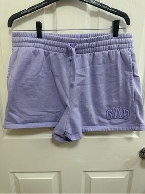 GAP Lilac Athletic Lounge Shorts, Size Large